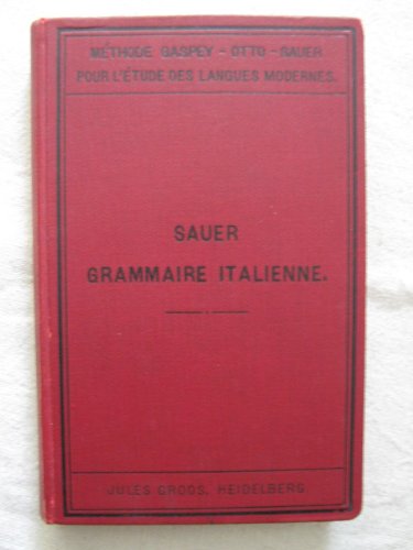 Nouv elle grammaire italienne