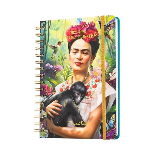 Grupo Erik: Diario Scuola 2025 2026 Frida Kahlo, Agenda settimanale A5 12 mesi, 14,8 x 21 cm, Agenda Weekly Planner 2025 2026, Agenda Frida Kahlo 2025 2026