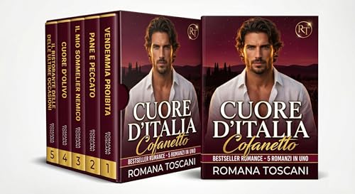 Cuore d'Italia: 5 storie d'amore complete ambientate tra le colline e i borghi d'Italia. Un cofanetto di romanzi rosa contemporanei con lieto fine