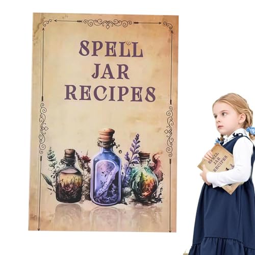 Libro degli incantesimi, guida completa con stampa chiara con contenuto dettagliato - Forniture magiche per casa, scuola, viaggi, feste, riunioni