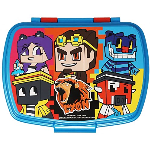 ILS I LOVE SHOPPING Contenitore Portapranzo Porta merenda Scatola Sandwich Box per Bambini (Lyon Gamer)