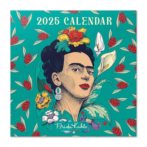 Grupo Erik: Calendario Frida Kahlo 2025 da Muro, 12 mesi, 30x30cm FSC® + Poster Frida in Regalo, Calendario 2025 da parete, Calendario Famiglia 2025, Calendario Arte 2025